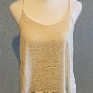 Banana Republic Cream Dressy Tank, Size Small